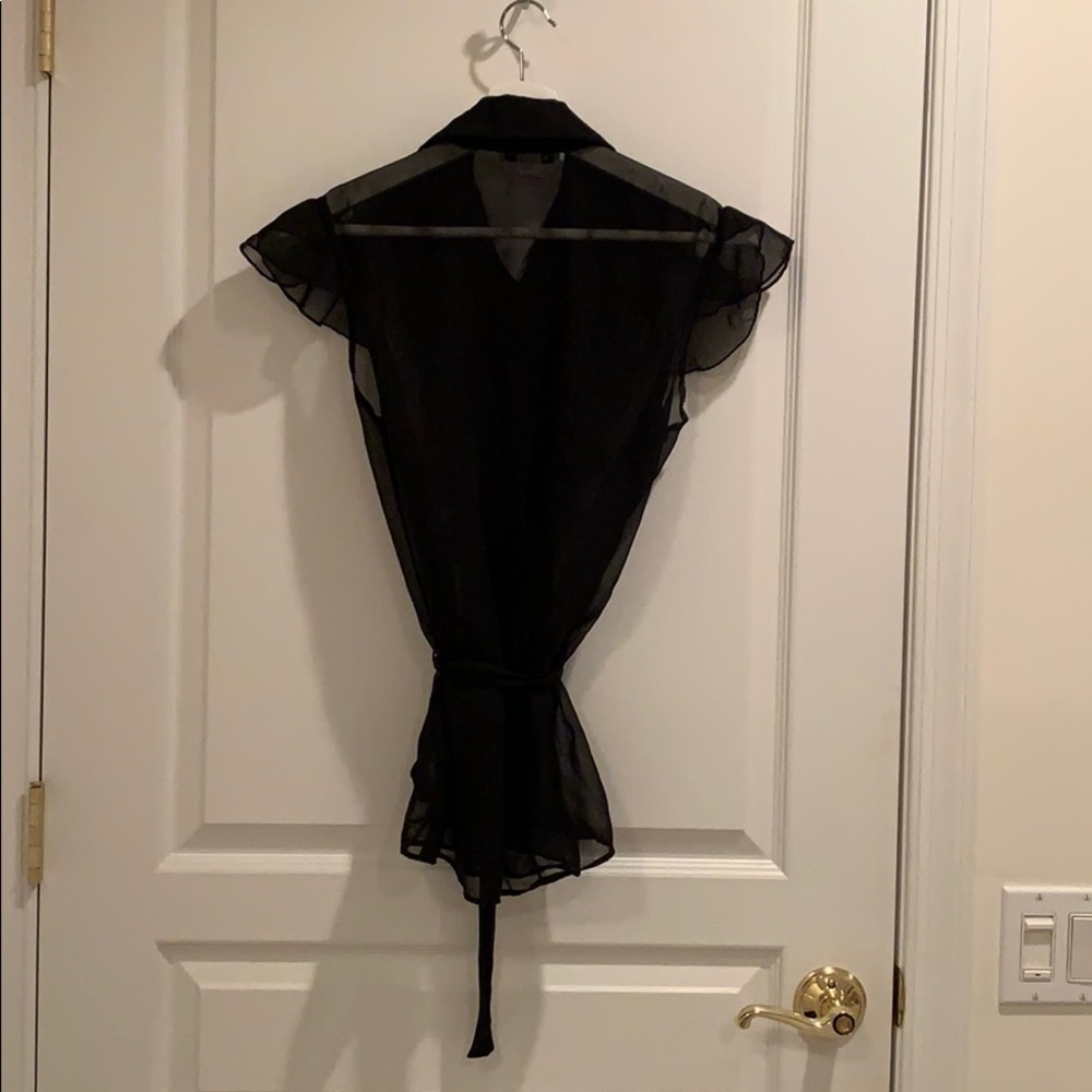 Black Ruffle Blouse - Picture 7 of 7